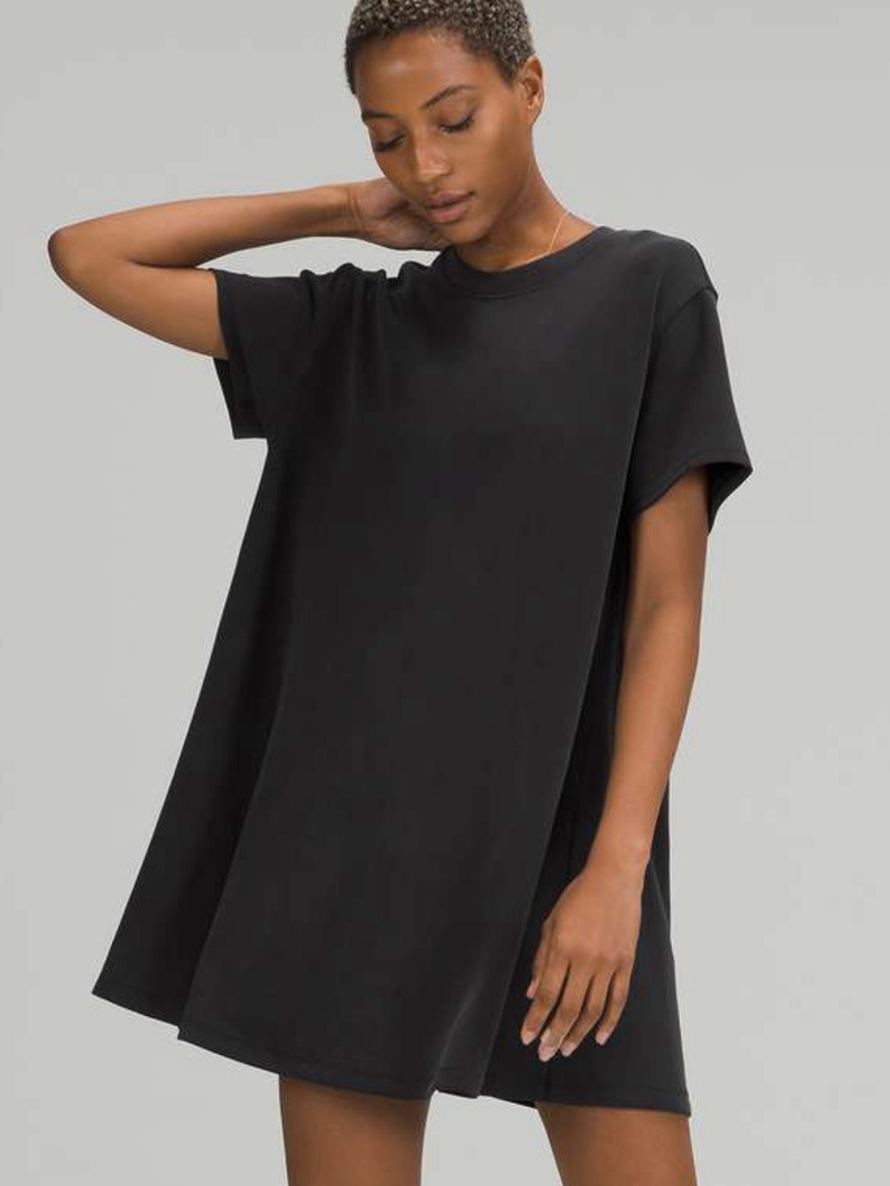 Lululemon All Yours T-Shirt Dress Softstreme - Black/ Navy